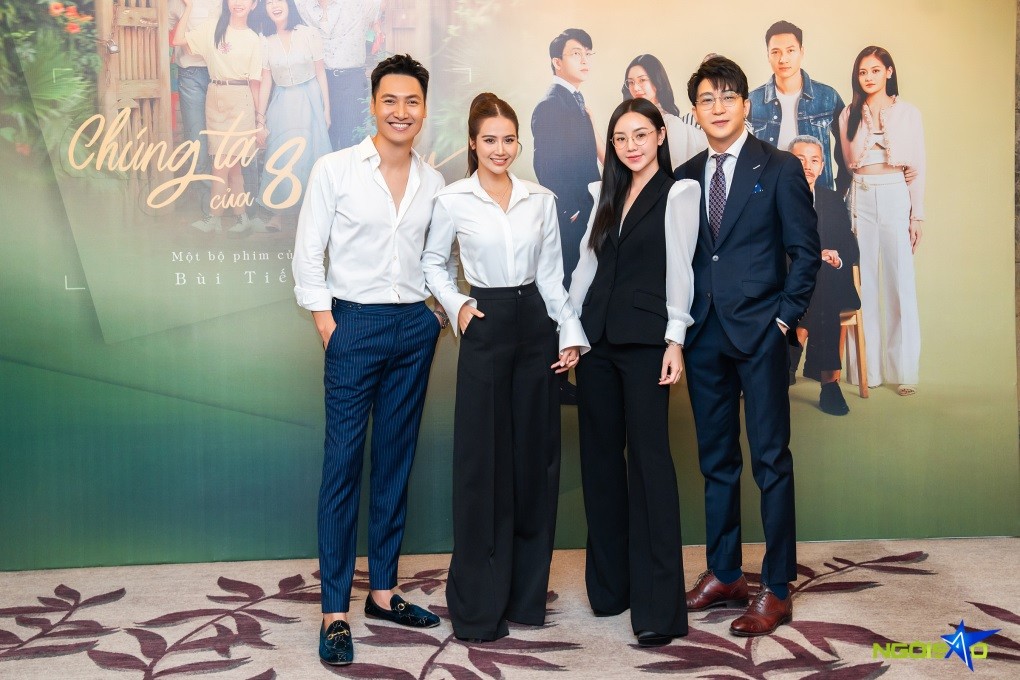 Chúng ta của 8 năm sau: Dàn diễn viên diện sơ mi trắng dự họp báo ra mắt phim sắp lên sóng VTV3