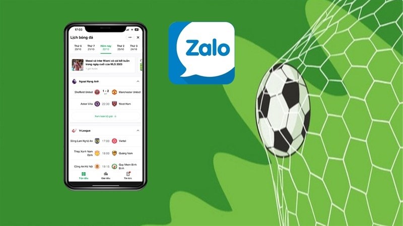Xem lịch thi đấu bóng đá trên Zalo cực nhanh chóng Xem lịch thi đấu bóng đá trên Zalo cực nhanh chóng