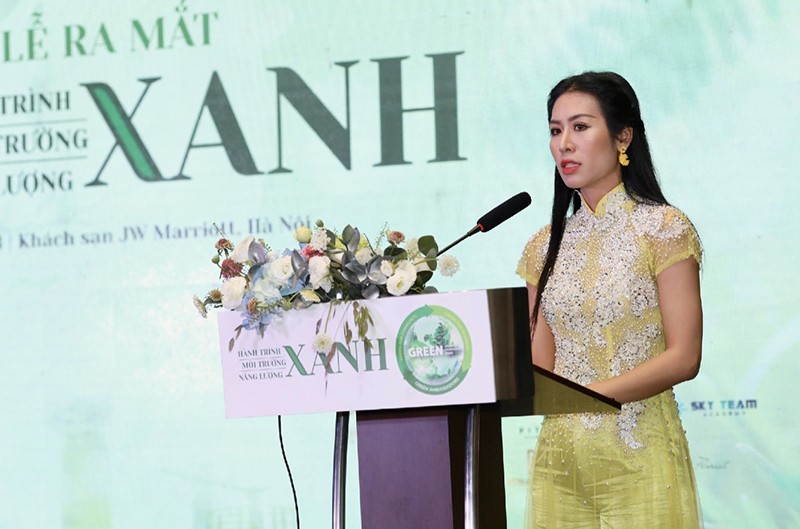 Bà Đỗ Hồng Vân – Thành viên BTC “Hành trình xanh”.