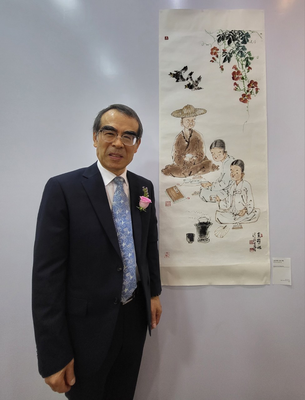 Khai mạc triển lãm tranh Việt - Hàn: "Phật pháp được lưu truyền tại thành phố Hà Nội nghìn năm"