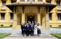 Thứ trưởng Thường trực Ngoại giao Nguyễn Minh Vũ tiếp đoàn Liên minh nghị sĩ hữu nghị Nhật-Việt tỉnh Osaka, Nhật Bản