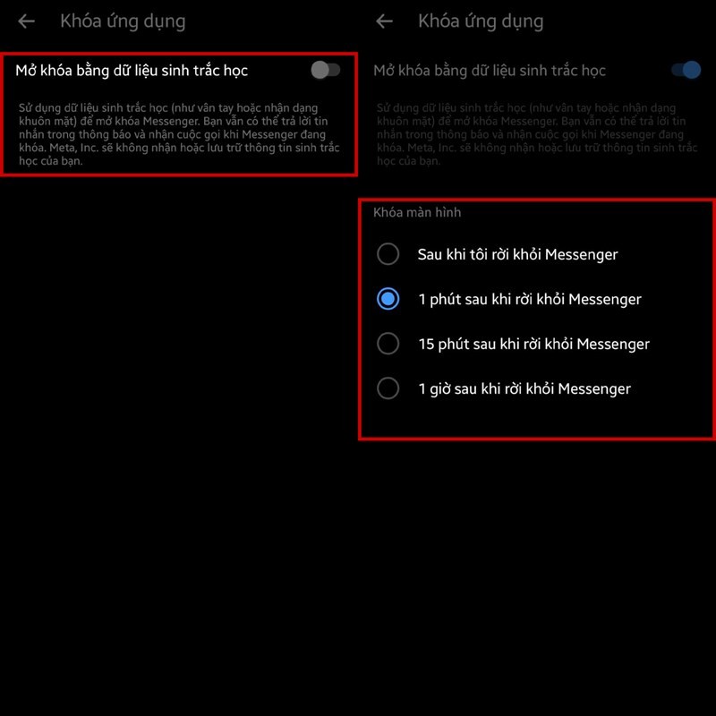 Cách khóa Messenger bằng vân tay hoặc khuôn mặt để bảo mật Cách khóa Messenger bằng vân tay hoặc khuôn mặt để bảo mật