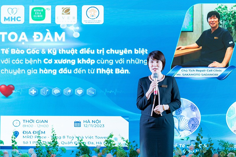 Bà Ngô Mai - Tổng giám đốc EVER Việt Nam chia sẻ. Bà Ngô Mai - Tổng giám đốc EVER Việt Nam chia sẻ.