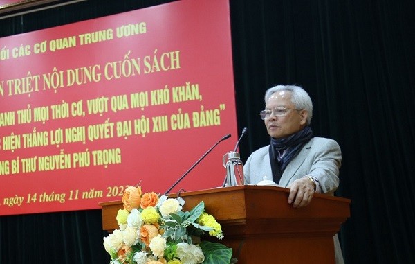 Đảng ủy Khối các cơ quan Trung ương quán triệt, tuyên truyền nội dung cuốn sách của Tổng Bí thư Nguyễn Phú Trọng Đảng ủy Khối các cơ quan Trung ương quán triệt, tuyên truyền nội dung cuốn sách của Tổng Bí thư Nguyễn Phú Trọng