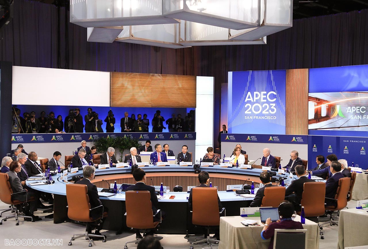 APEC 2023 thông qua Tuyên bố Cổng vàng ‘Tạo dựng một tương lai bền vững và tự cường cho mọi người dân’ APEC 2023 thông qua Tuyên bố Cổng vàng ‘Tạo dựng một tương lai bền vững và tự cường cho mọi người dân’