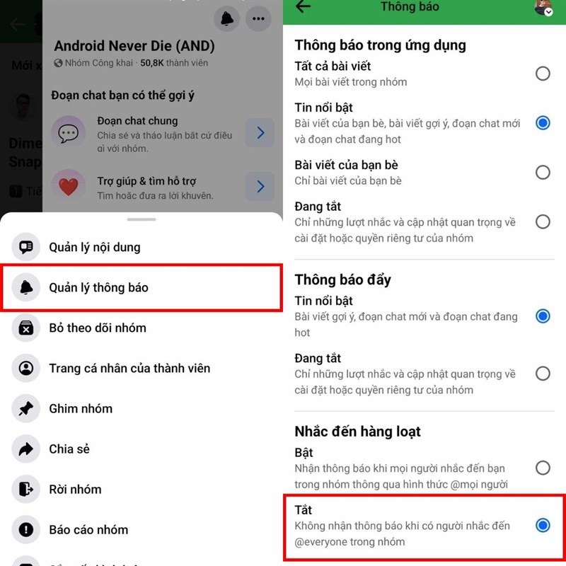 Hướng dẫn tắt thông báo tag all trên Facebook để tránh bị làm phiền