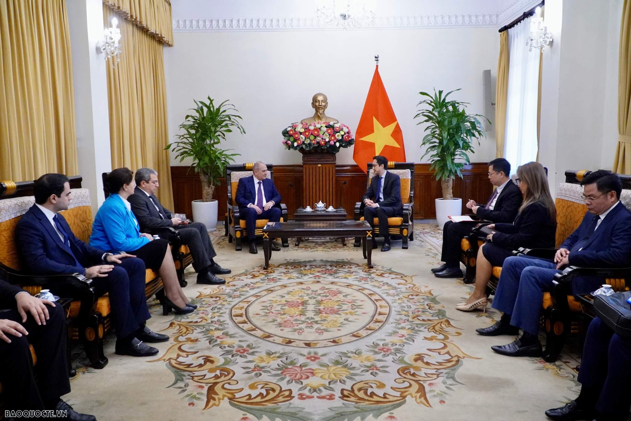 Toàn cảnh buổi tiếp. (Ảnh: Tuấn Việt) Toàn cảnh buổi tiếp. (Ảnh: Tuấn Việt)