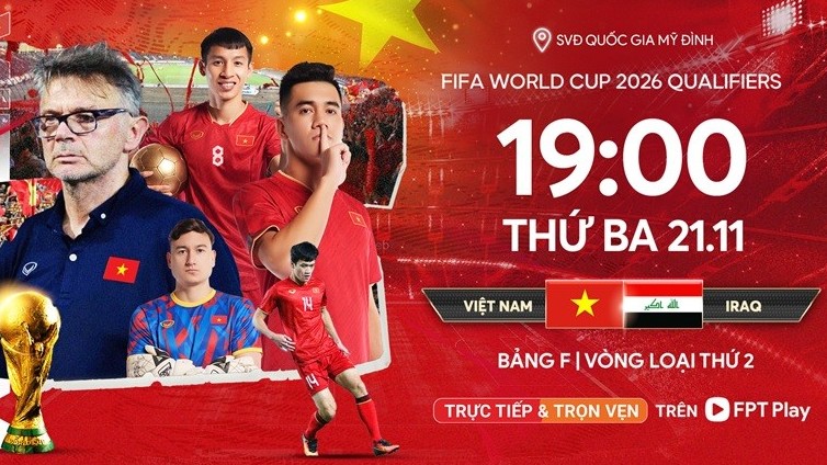vong loai world cup 2026 xem truc tiep tran dau doi tuyen viet nam vs iraq o dau kenh nao