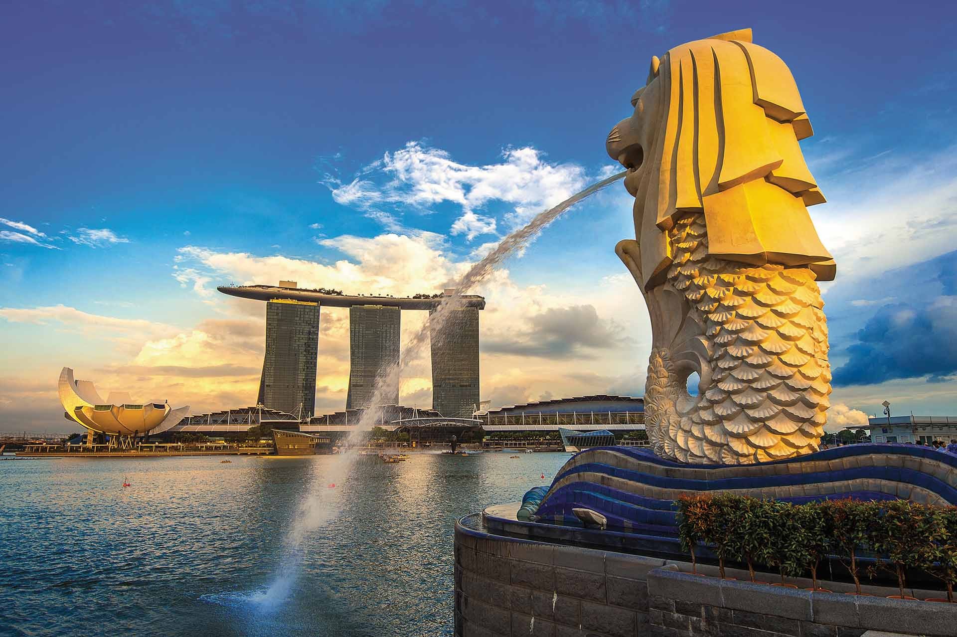 Công viên sư tử biến Merlion - Linh vật và biểu tượng của quốc đảo Singapore. Công viên sư tử biến Merlion - Linh vật và biểu tượng của quốc đảo Singapore.