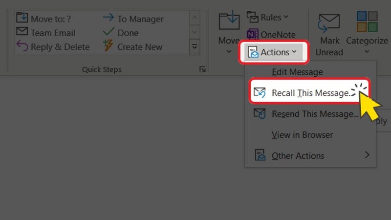 Hướng dẫn cách thu hồi, thay thế email đã gửi trong Outlook Hướng dẫn cách thu hồi, thay thế email đã gửi trong Outlook
