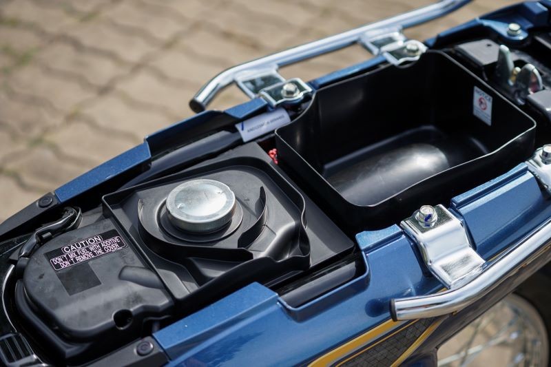 Thể tích cốp chứa đồ trên Dream 2024 khá khiêm tốn. Thể tích cốp chứa đồ trên Dream 2024 khá khiêm tốn.