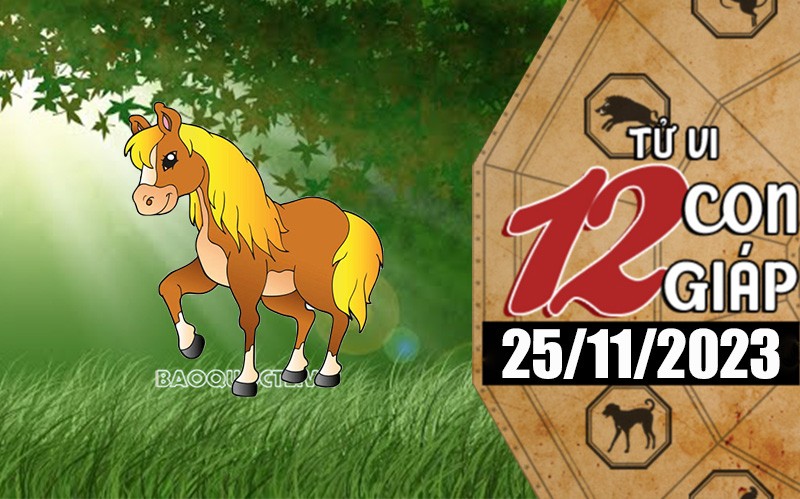 Tử vi hôm nay, xem tử vi 12 con giáp hôm nay ngày 25/11/2023: Tuổi Ngọ tài lộc ổn định Tử vi hôm nay, xem tử vi 12 con giáp hôm nay ngày 25/11/2023: Tuổi Ngọ tài lộc ổn định