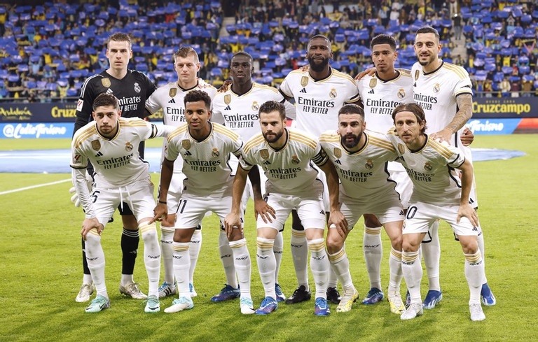 Đội hình xuất phát của Real Madrid.