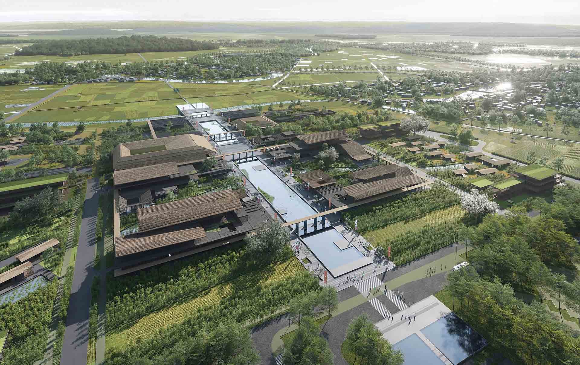 Phối cảnh dự án Khu du lịch văn hoá thuộc Khu di tích quốc gia đặc biệt Khu lưu niệm Chủ tịch Hồ Chí Minh. (Nguồn: T&T Group)