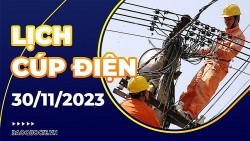 Lịch cúp điện Trà Vinh hôm nay ngày 30/11/2023