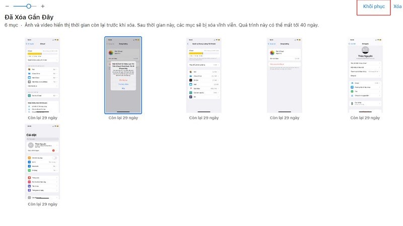 Cách xóa và khôi phục ảnh trên iCloud đơn giản, hiệu quả Cách xóa và khôi phục ảnh trên iCloud đơn giản, hiệu quả