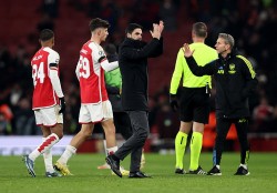 Champions League: Hình ảnh trận đấu Arsenal ghi 6 bàn thắng vào lưới Lens