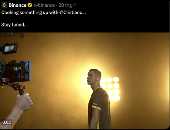 Binance Siêu sao Cristiano Ronaldo bị kiện đòi 1 tỷ USD vì quảng cáo cho Binance