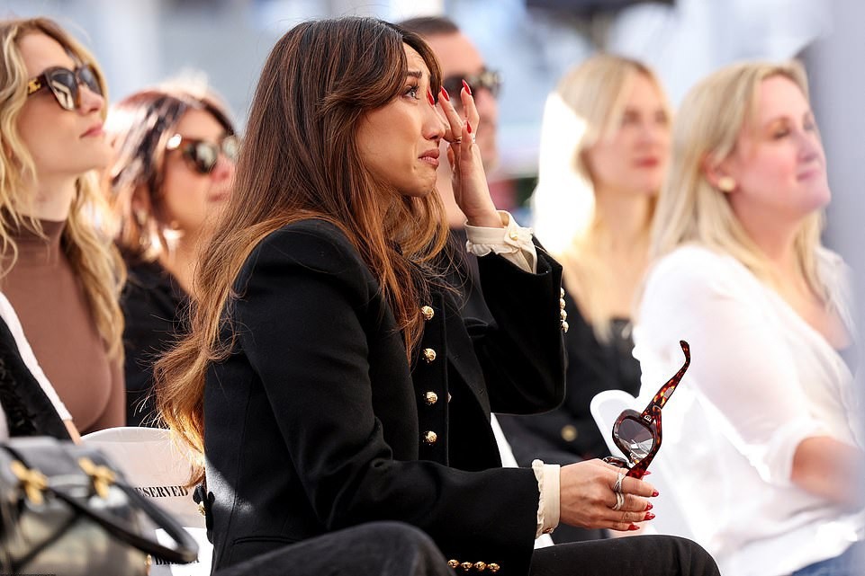 Actress Brenda Song, 35 years old, shed tears when listening to her fiancé's speech.