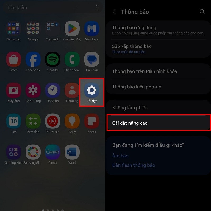 Hướng dẫn cách bật lặp lại thông báo trên điện thoại Samsung