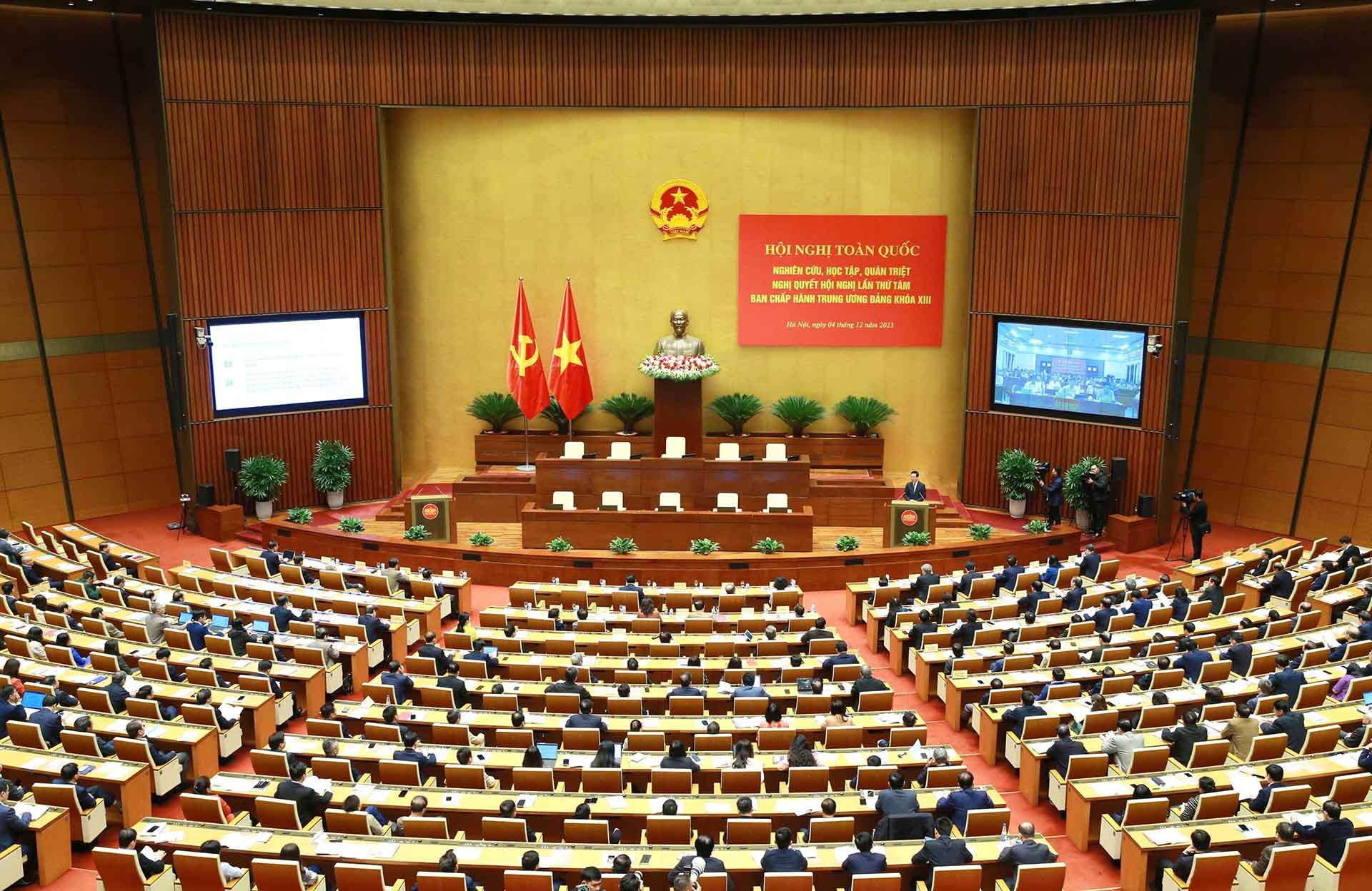 Toàn cảnh hội nghị. (Nguồn: TTXVN) Toàn cảnh hội nghị. (Nguồn: TTXVN)