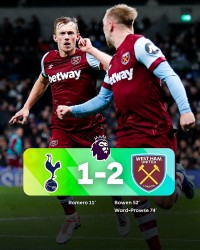 Ngoại hạng Anh: Hình ảnh trận đấu West Ham ngược dòng thắng Tottenham