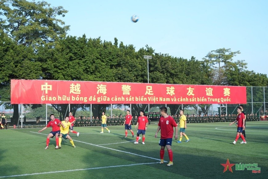 Lực lượng Cảnh sát biển Việt Nam và Cảnh sát biển Trung Quốc giao lưu bóng bàn, bóng chuyền và bóng đá Lực lượng Cảnh sát biển Việt Nam và Cảnh sát biển Trung Quốc giao lưu bóng bàn, bóng chuyền và bóng đá