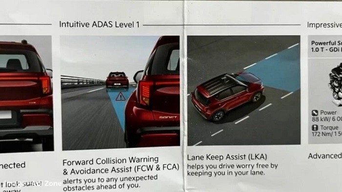 Catalog của Kia Sonet 2024 lộ diện. Ảnh cắt từ video