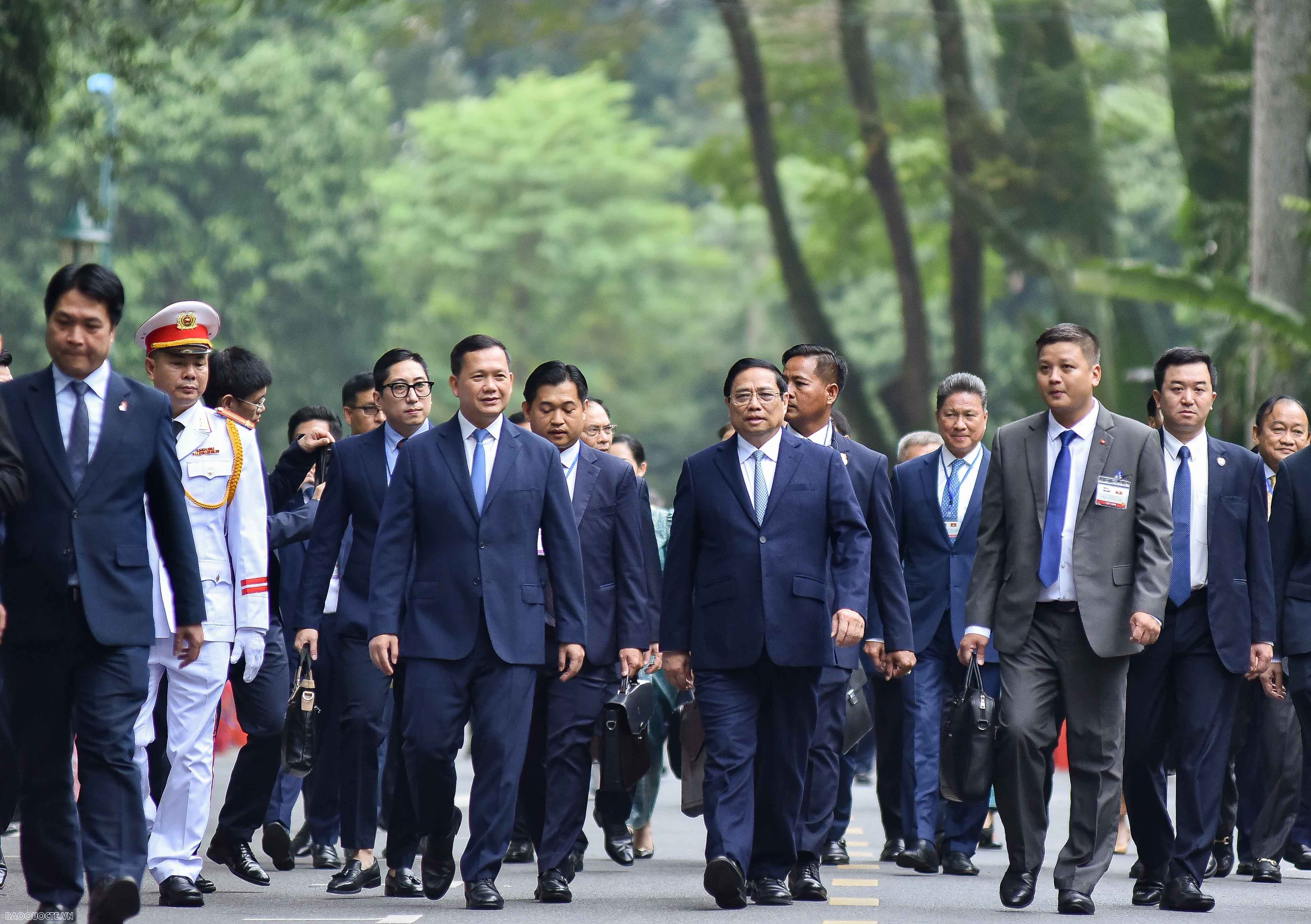 Lễ đón chính thức Thủ tướng Campuchia Hun Manet