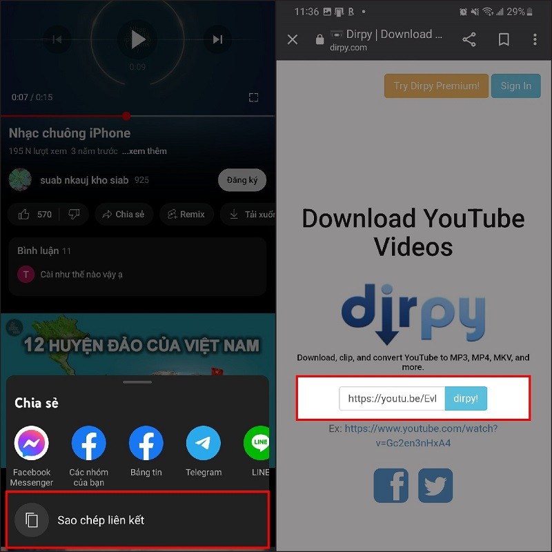 Cách lấy nhạc YouTube làm nhạc chuông điện thoại siêu đơn giản