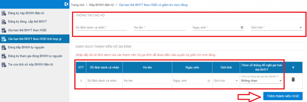 Hướng dẫn gia hạn thẻ BHYT hộ gia đình online mới nhất 2024 Hướng dẫn gia hạn thẻ BHYT hộ gia đình online mới nhất 2024