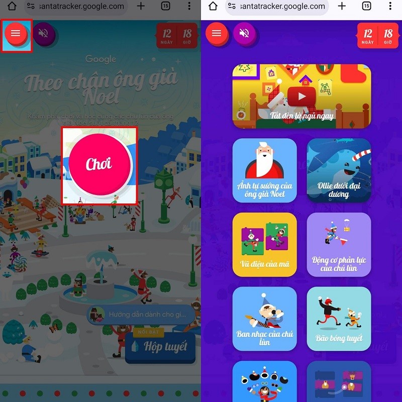 Hướng dẫn cách chơi game Noel trên Google cực thú vị bạn nên thử