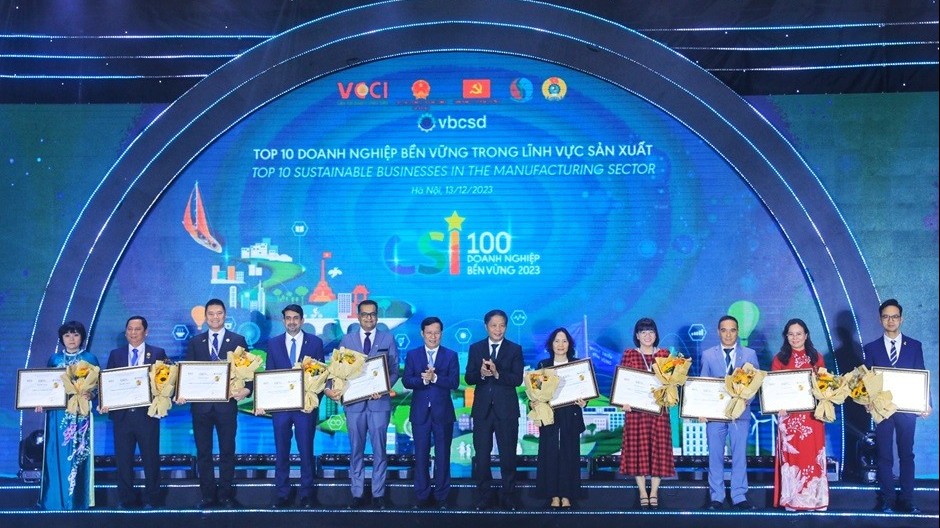 VCCI công bố 100 doanh nghiệp bền vững tại Việt Nam năm 2023