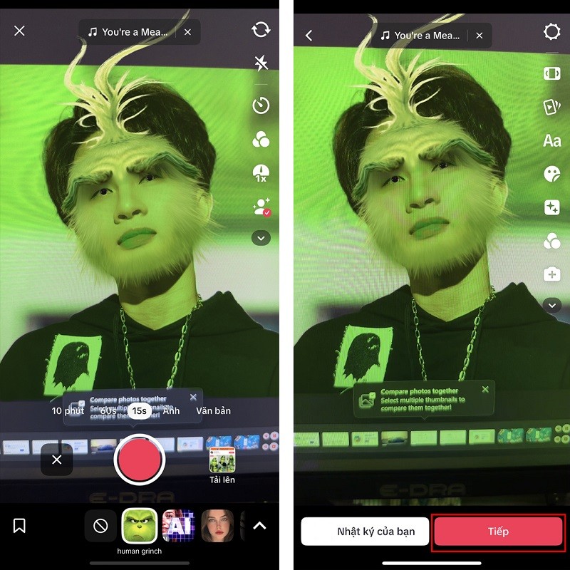 Hướng dẫn cách tải filter Grinch trên TikTok cực ấn tượng