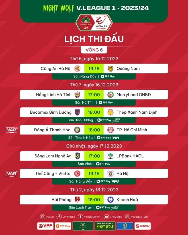 Vòng 6 V-League 2023/24: Tâm điểm trận đấu CLB Thể Công-Viettel và Hà Nội FC trên sân Hàng Đẫy Vòng 6 V-League 2023/24: Tâm điểm trận đấu CLB Thể Công-Viettel và Hà Nội FC trên sân Hàng Đẫy