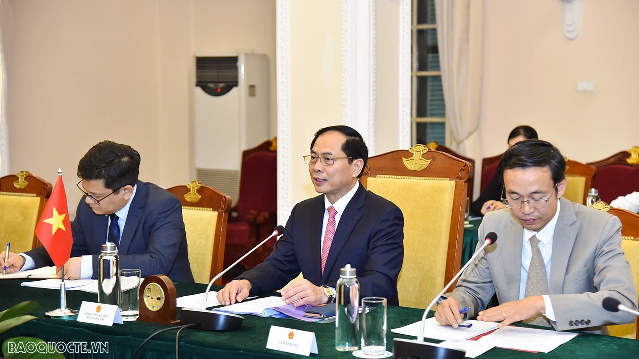 Bộ trưởng Bùi Thanh Sơn khẳng định Việt Nam luôn coi trọng và mong muốn thúc đẩy quan hệ hữu nghị và hợp tác truyền thống với Benin; nhấn mạnh dư địa hợp tác còn rất lớn do đó hai bên cần đẩy mạnh hơn nữa hợp tác kinh tế song phương.