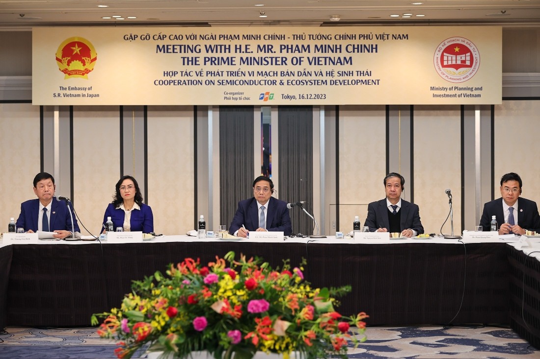 Thủ tướng Phạm Minh Chính gặp, làm việc với các doanh nghiệp vi mạnh, công nghệ hàng đầu Nhật Bản Thủ tướng Phạm Minh Chính gặp, làm việc với các doanh nghiệp vi mạnh, công nghệ hàng đầu Nhật Bản