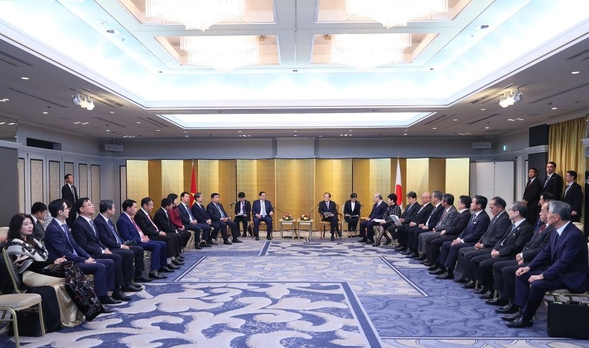 Thủ tướng Phạm Minh Chính gặp Chủ tịch Liên minh Nghị sĩ hữu nghị Nhật Bản-Việt Nam Thủ tướng Phạm Minh Chính gặp Chủ tịch Liên minh Nghị sĩ hữu nghị Nhật Bản-Việt Nam