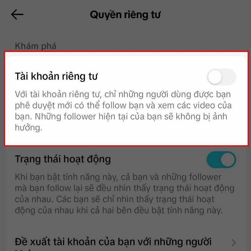 Hướng dẫn cách bật tài khoản riêng tư trên TikTok siêu đơn giản