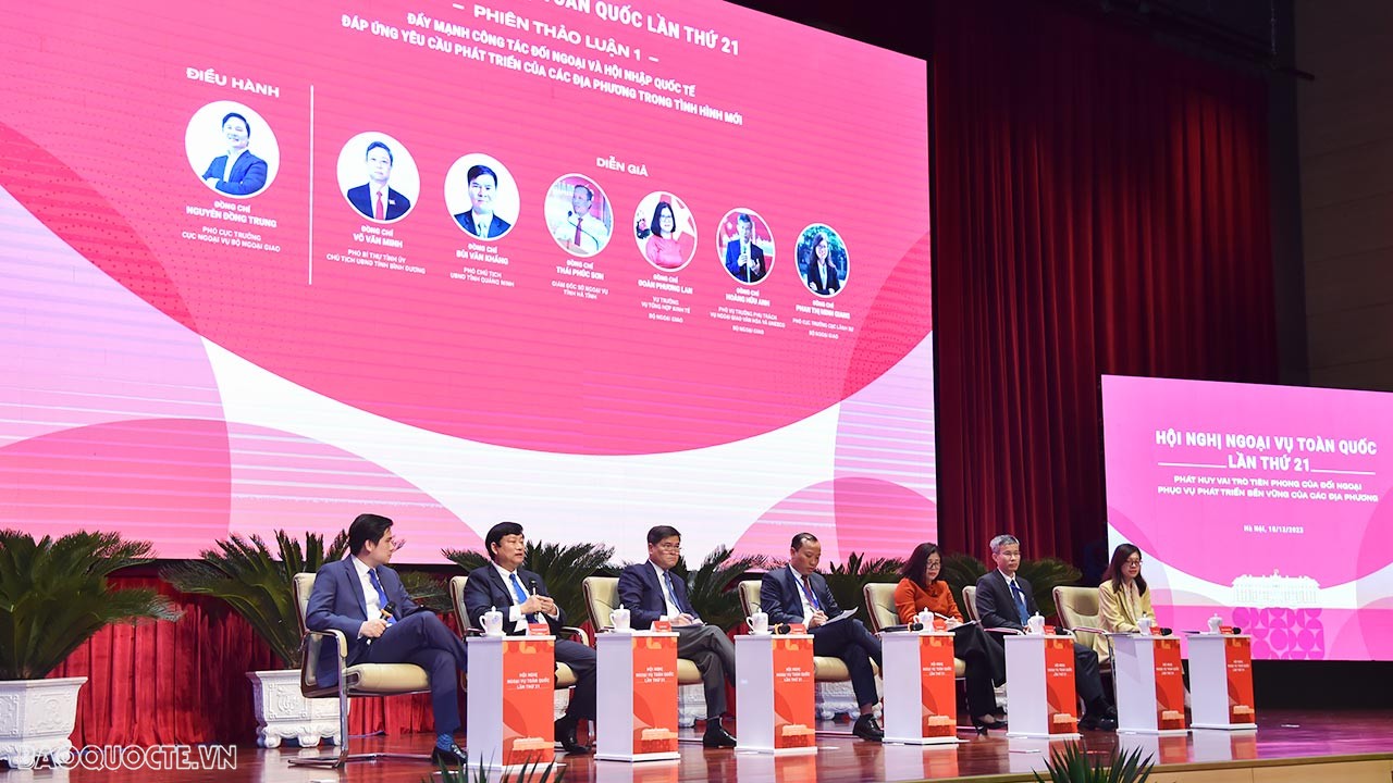 (Trực tuyến) Đẩy mạnh công tác đối ngoại và hội nhập quốc tế đáp ứng yêu cầu phát triển của các địa phương trong tình hình mới (Trực tuyến) Đẩy mạnh công tác đối ngoại và hội nhập quốc tế đáp ứng yêu cầu phát triển của các địa phương trong tình hình mới