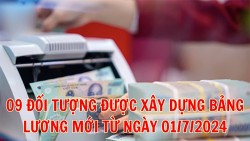 Những đối tượng nào được xây dựng bảng lương mới từ ngày 01/7/2024