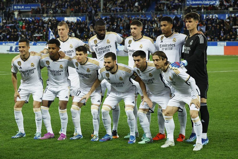Đội hình xuất phát của Real Madrid.
