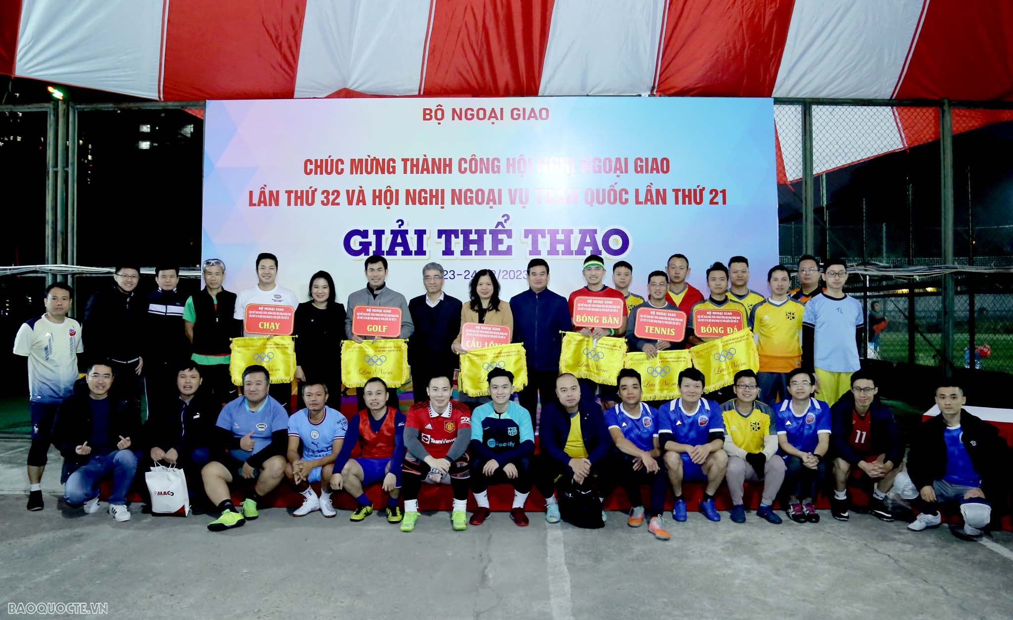 Khai mạc giải thể thao chào mừng Hội nghị Ngoại giao 32 và Hội nghị Ngoại vụ 21