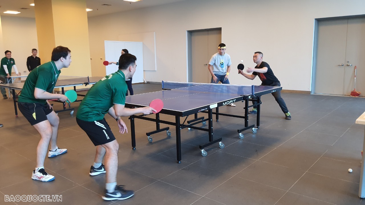 Tưng bừng không khí của giải thể thao Bộ Ngoại giao