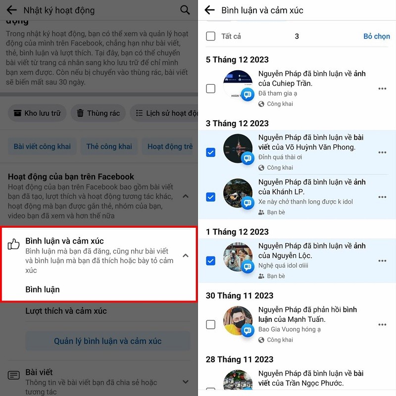 Cách xem lại bình luận của mình trên Facebook nhanh chóng, hiệu quả Cách xem lại bình luận của mình trên Facebook nhanh chóng, hiệu quả