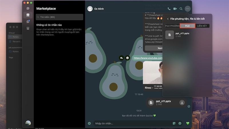 Cách xem lại các file đã gửi trên Messenger MacBook nhanh chóng Cách xem lại các file đã gửi trên Messenger MacBook nhanh chóng