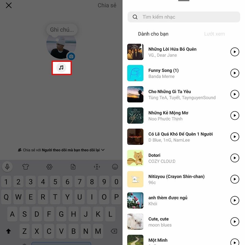 Cách thêm ghi chú có nhạc trên Instagram cực ấn tượng
