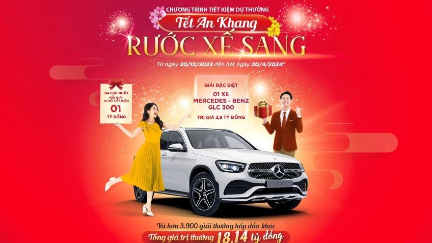 Agribank tặng hơn 18 tỷ đồng tới khách hàng tham gia chương trình Tiết kiệm dự thưởng 'Tết An Khang - Rước Xế Sang'