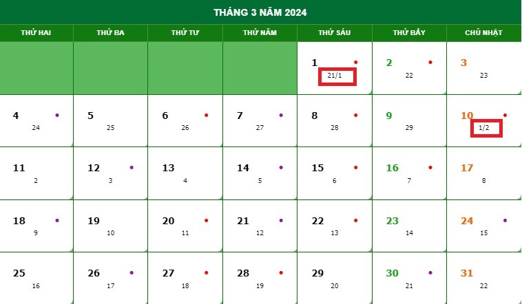 Hôm nay là ngày mấy âm lịch? Lịch âm lịch năm 2024