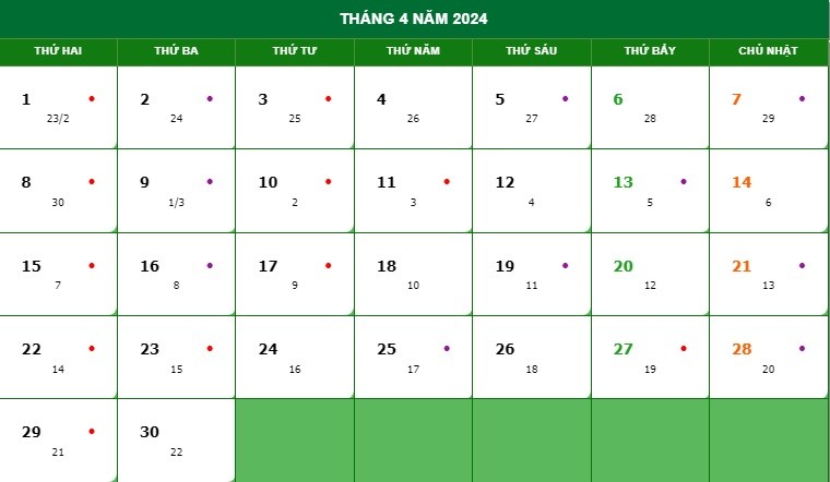 Hôm nay là ngày mấy âm lịch? Lịch âm lịch năm 2024